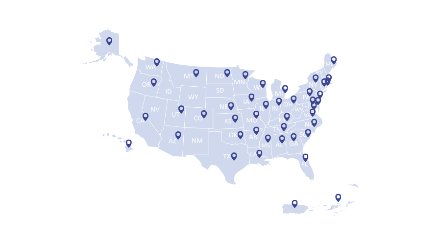 National Reach Map